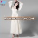 Trade Assurance Yihao New Vintage Retro White Princess Long Sleeve Chiffon Maxi Prom Dress